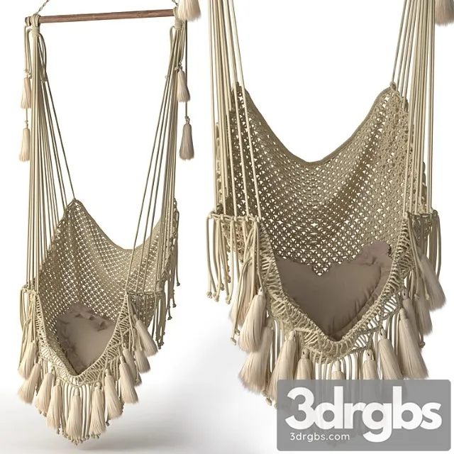 Hammock chair outboard with fringe Hammock chair outboard with fringe