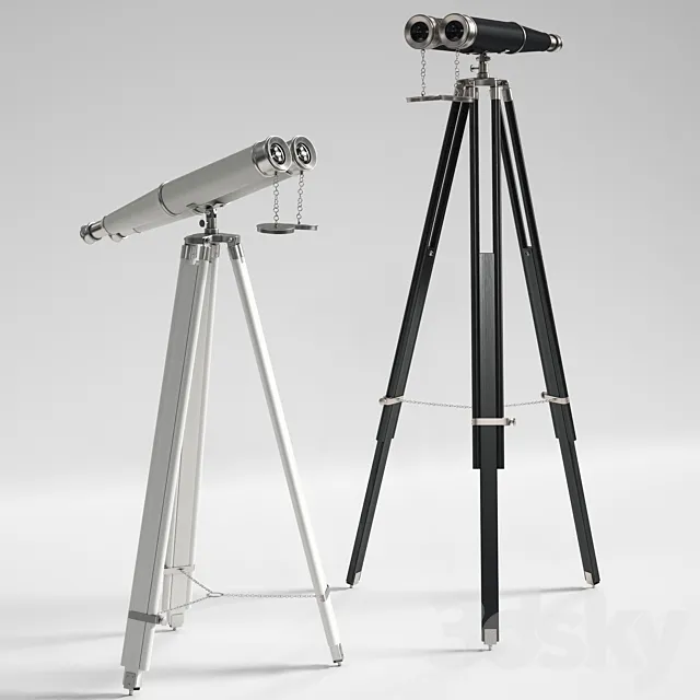 Hampton Nautical Binoculars 3DModel Hampton Nautical Binoculars 3DModel