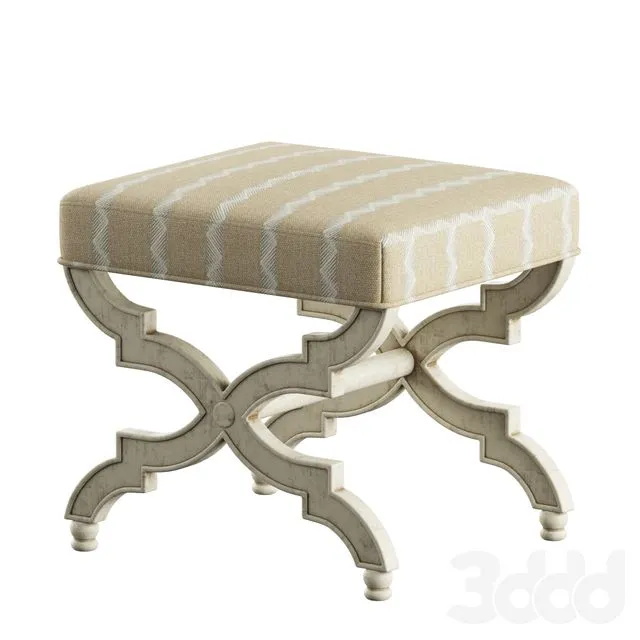 Hampton Ottoman Prymont One Kings Lane 3D Model Hampton Ottoman Prymont One Kings Lane 3D Model