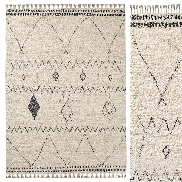 HANAA WOOL RUG 3D Model HANAA WOOL RUG 3D Model