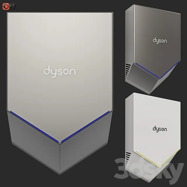 Hand Dryer Dyson Airblade V 3D Model Hand Dryer Dyson Airblade V 3D Model