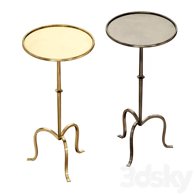 Hand-Forged Martini Table By Visual Comfort 3D Model