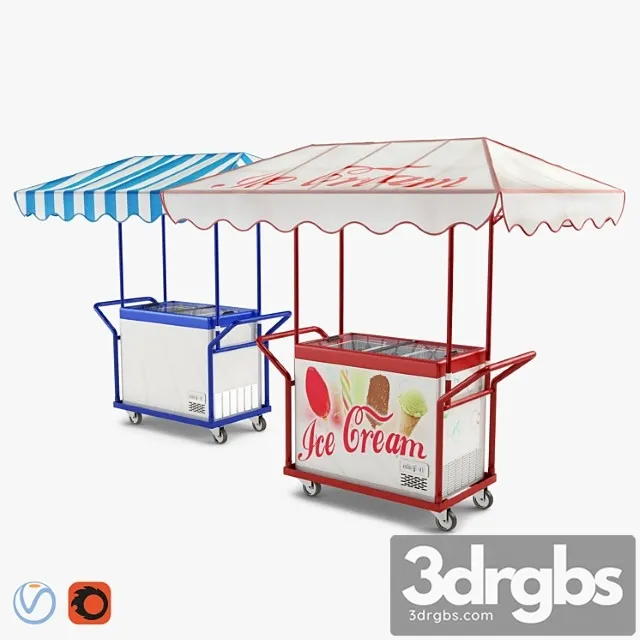 Hand Trolley With Freezer Polar 3D Model Download Hand Trolley With Freezer Polar 3D Model Download