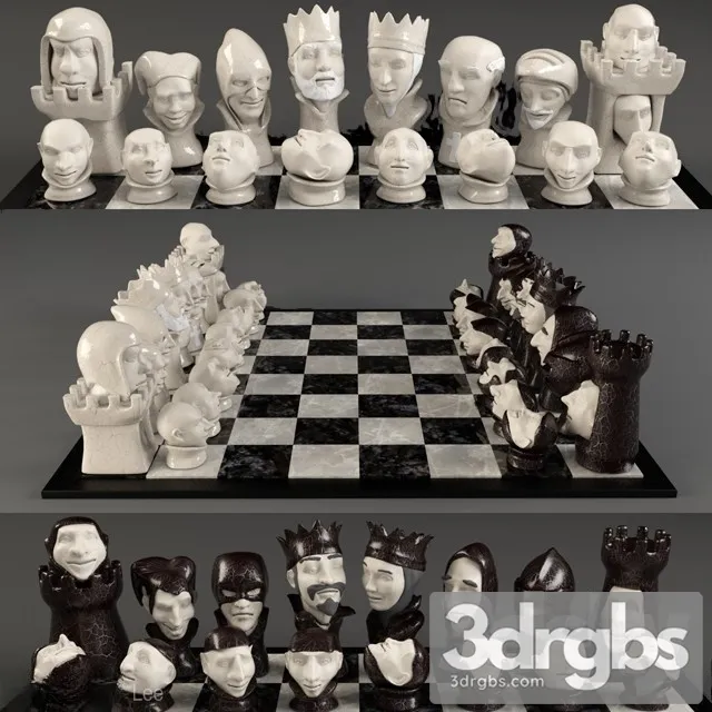 Handmade Chess 3D Model Download Handmade Chess 3D Model Download