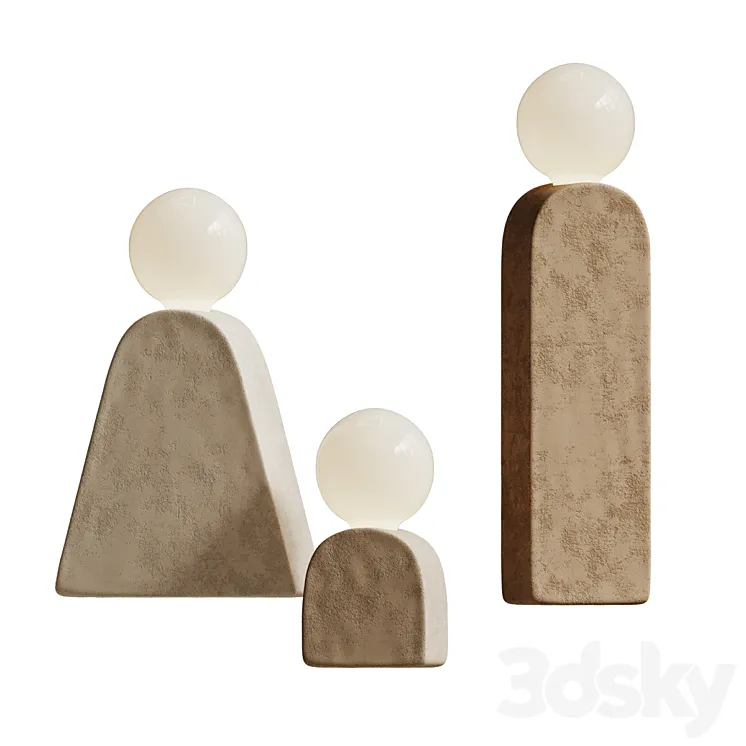 Handmade Mima Table Lamp 3DModel Handmade Mima Table Lamp 3DModel