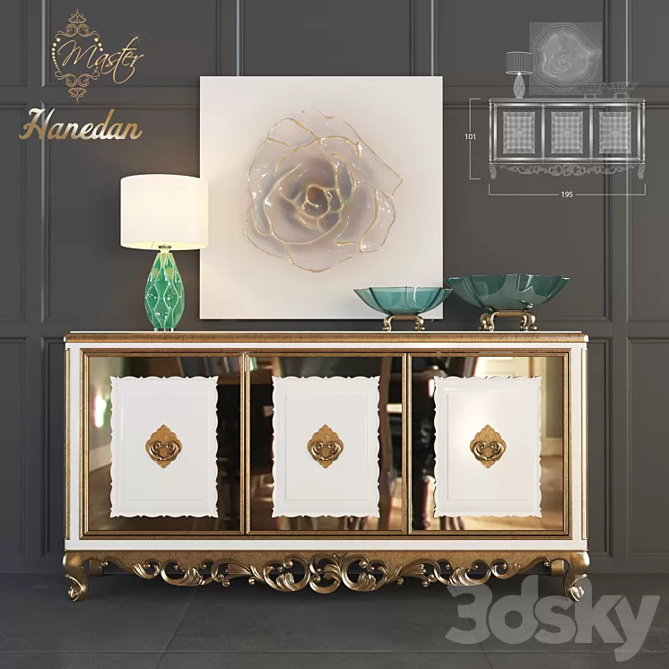 Hanedan Classic Dresser 3D Model