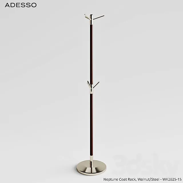 Hanger Adesso Neptune Coat Rack 3D Model Hanger Adesso Neptune Coat Rack 3D Model