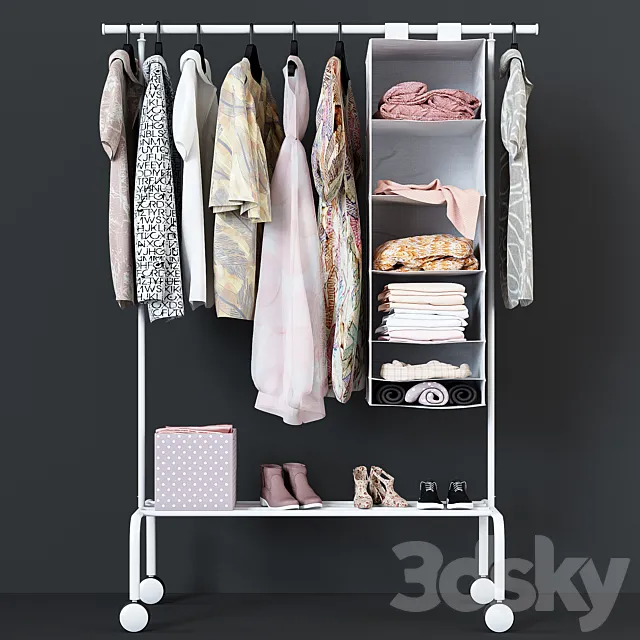 Hanger Ikea Rigga 3D Model Hanger Ikea Rigga 3D Model