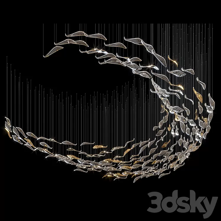 Hanging arrangement Vargov Design – Swarm 3D Model Free Download