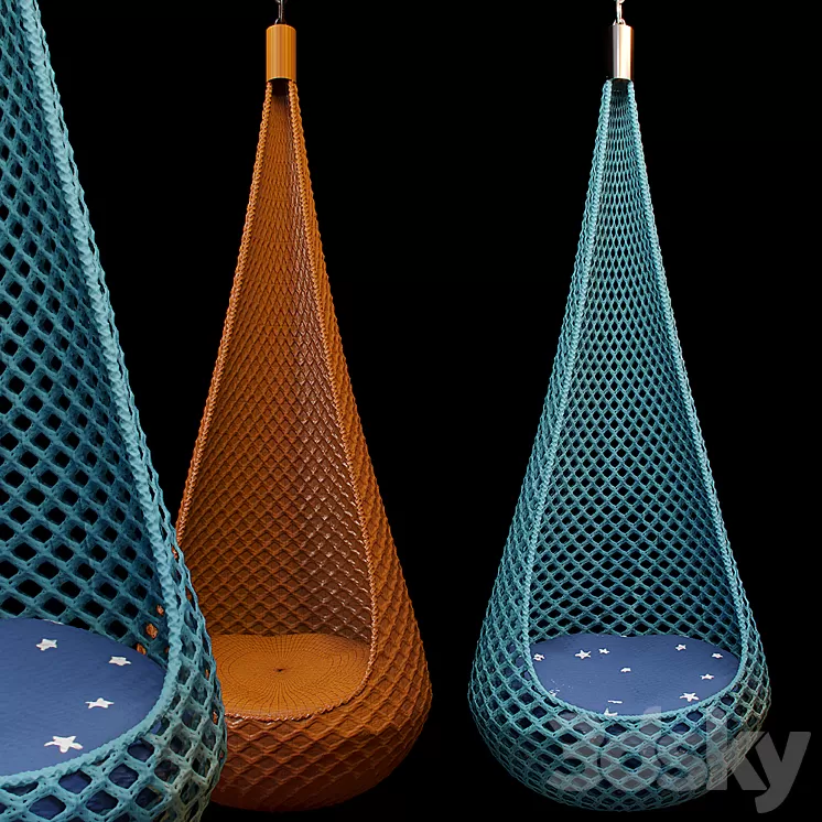 Hanging bag – chair 3D Model Hanging bag – chair 3D Model