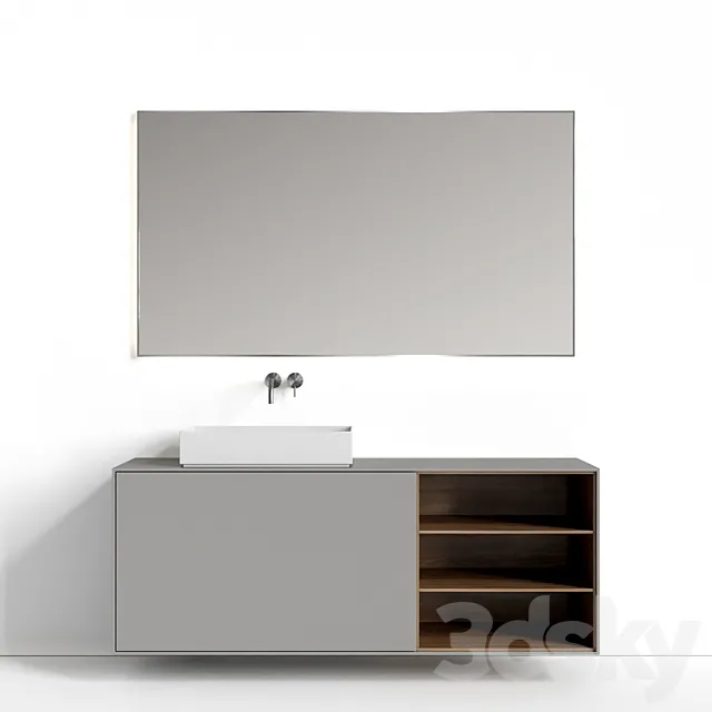 Hanging cabinet VIVOMOBILI. Line Series 3D Model Hanging cabinet VIVOMOBILI. Line Series 3D Model