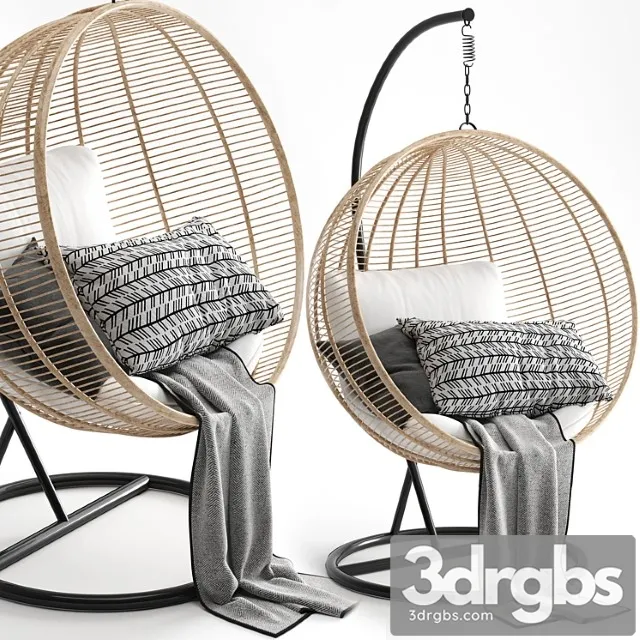 Hanging chair 2 3D Model Download