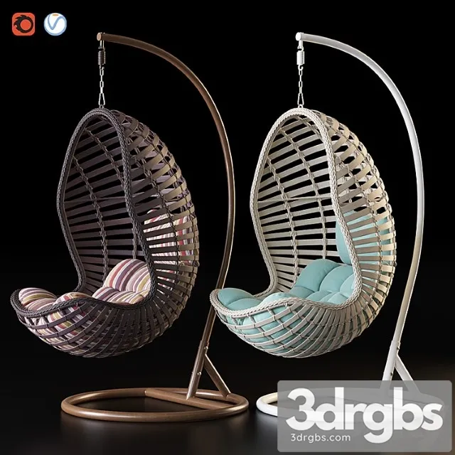 Hanging Chair Afina 3D Model Download