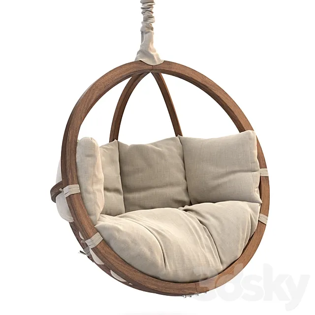 Hanging chair DeepLounge 3D Model