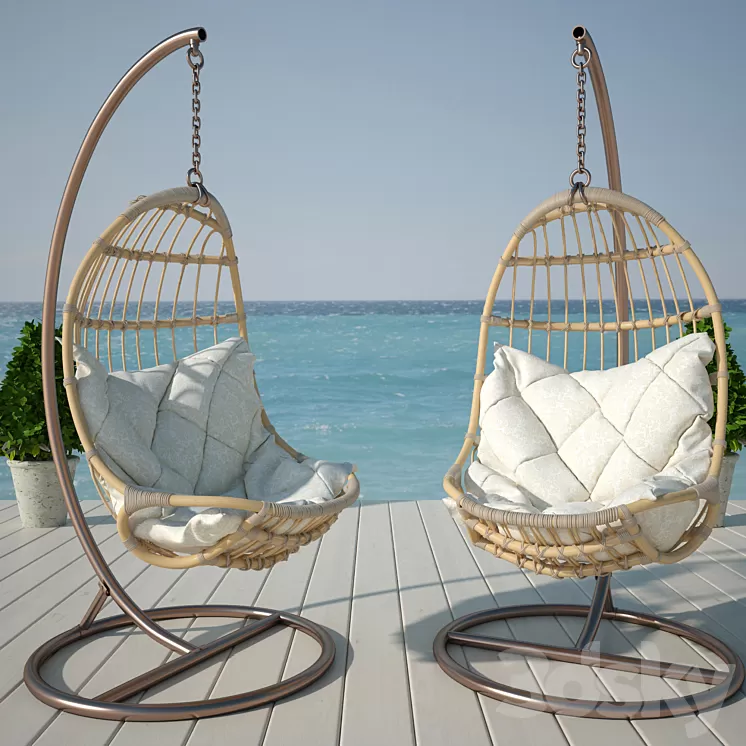 Hanging chairs 3D Model