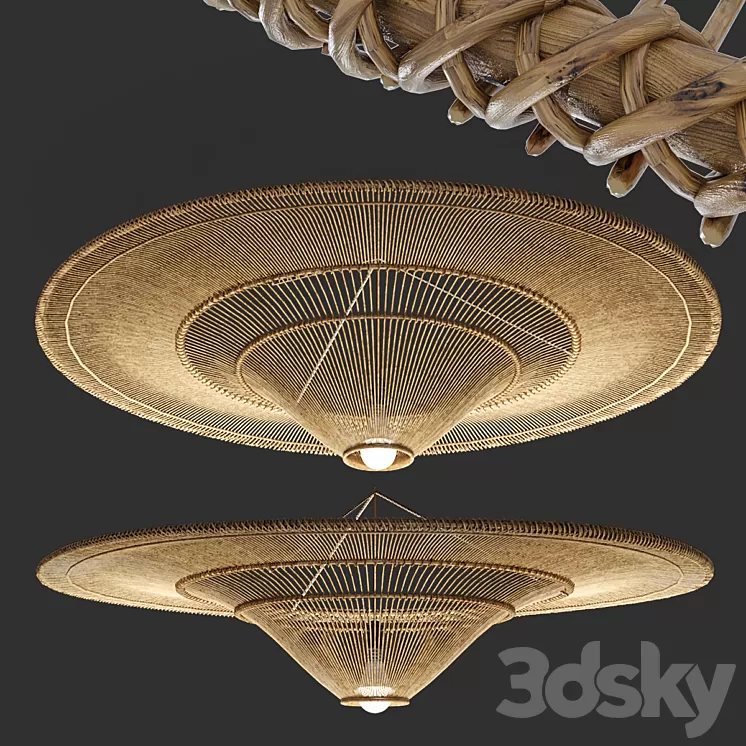 Hanging chandelier №7 3D Model Free Download