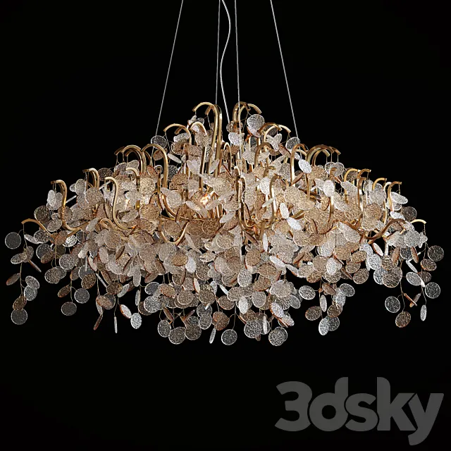 Hanging chandelier Crystal Lux Tenerife TENERIFE SP9 3D Model