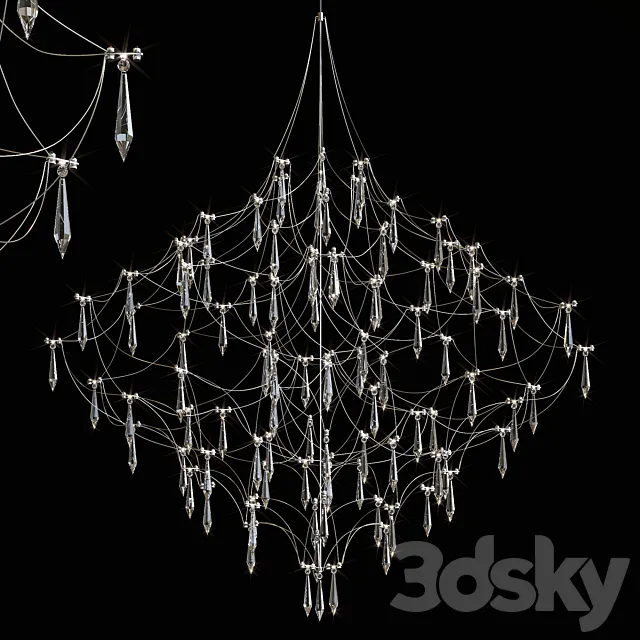 Hanging chandelier DSMJFU 3D Model Hanging chandelier DSMJFU 3D Model