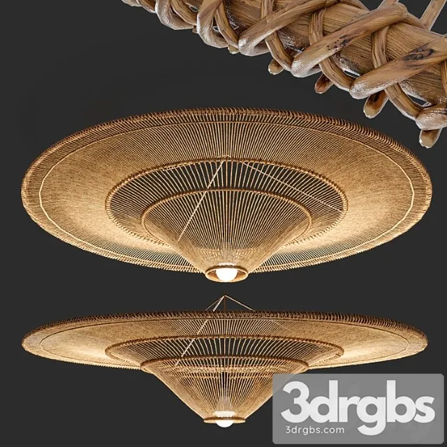 Hanging chandelier №7 3D Model Download