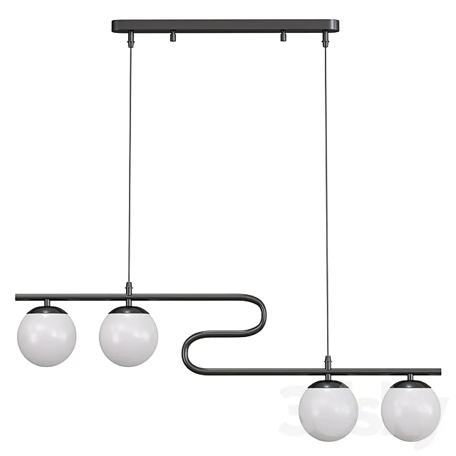 Hanging chandelier F-Promo Collana 4036-4P 3D Model