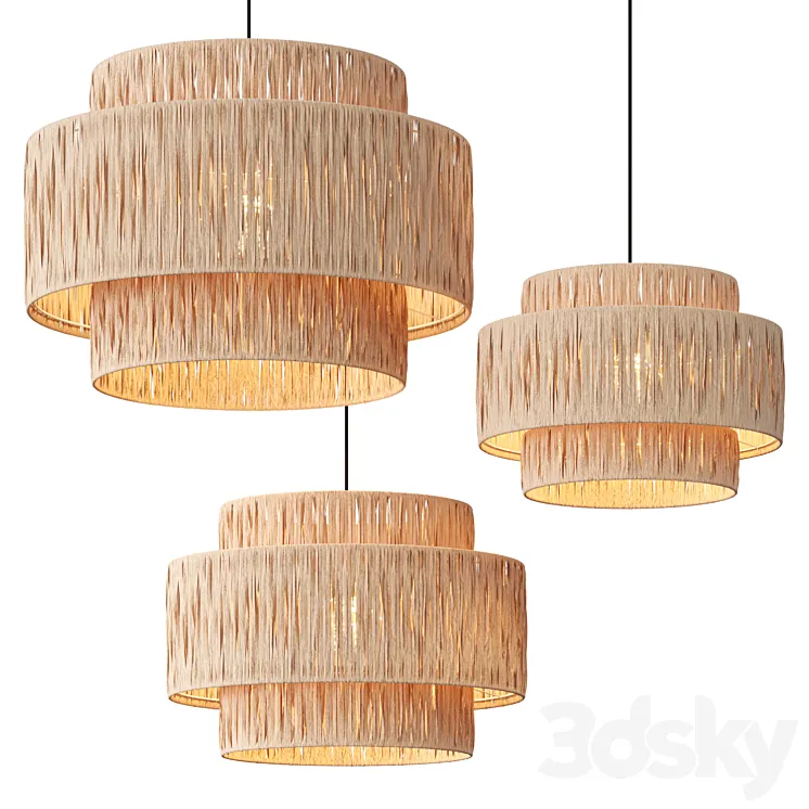 Hanging chandelier HISKIAS Lampatron 3D Model Free Download