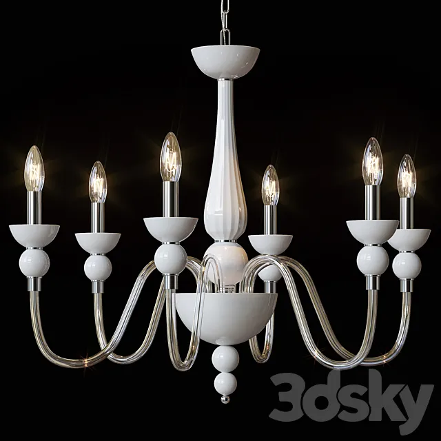 Hanging chandelier Ideal Lux 113661 DOGE 3D Model