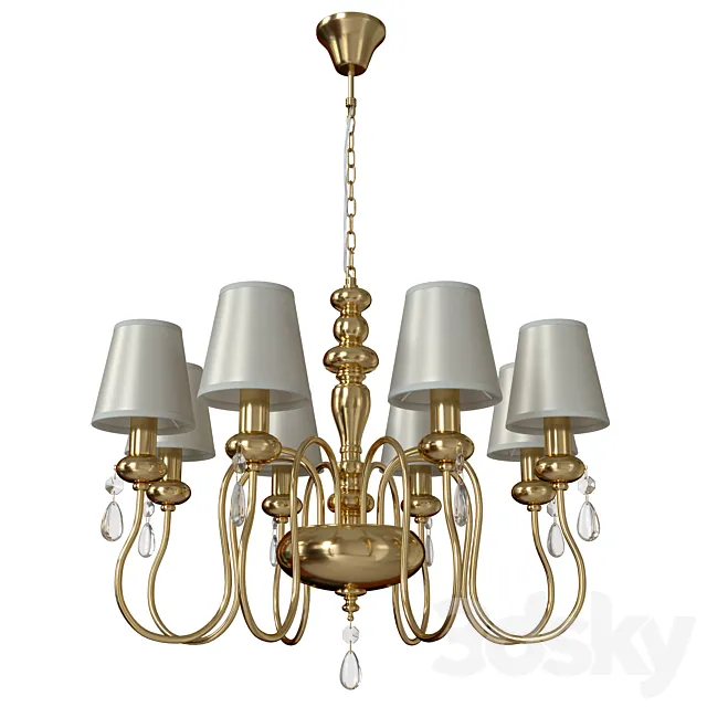 Hanging chandelier Meki 4723_8 3D Model