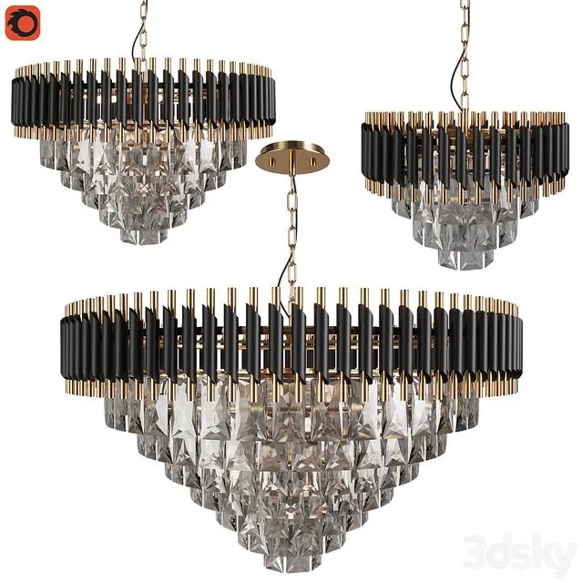 Hanging chandelier Natali Kovaltseva DARIAN 3D Model Hanging chandelier Natali Kovaltseva DARIAN 3D Model