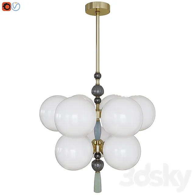 Hanging chandelier Odeon Light Exclusive Palle 5405_9 3D Model Hanging chandelier Odeon Light Exclusive Palle 5405_9 3D Model