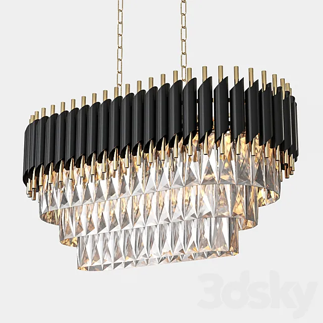 Hanging chandelier Omnilux Certaldo OML-81803-13 3D Model Hanging chandelier Omnilux Certaldo OML-81803-13 3D Model
