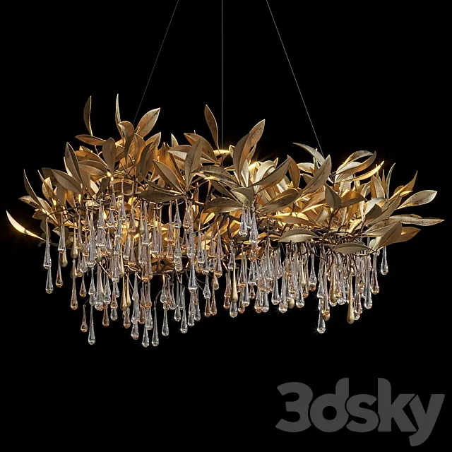 Hanging chandelier Vargov Design – Olive 3D Model