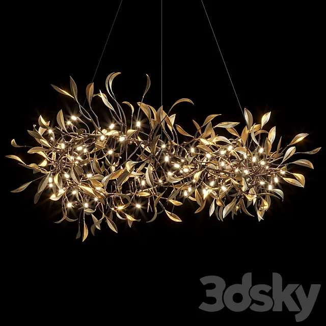 Hanging chandelier Vargov Design – Olive 3DModel