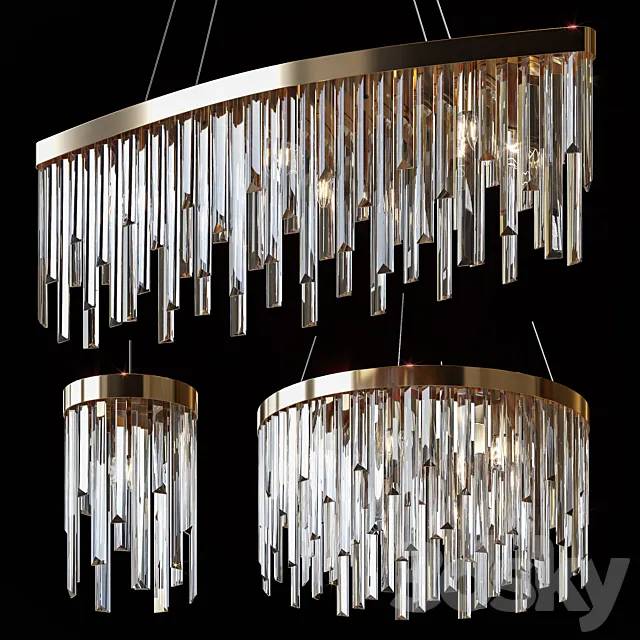 Hanging chandeliers Bennett Chandelier 3D Model Hanging chandeliers Bennett Chandelier 3D Model