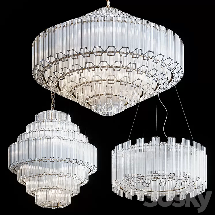 Hanging chandeliers Cloyd CAPOTE 3D Model Free Download