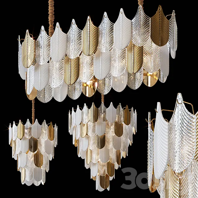 Hanging chandeliers LAIMA by Lampatron 3D Model Hanging chandeliers LAIMA by Lampatron 3D Model