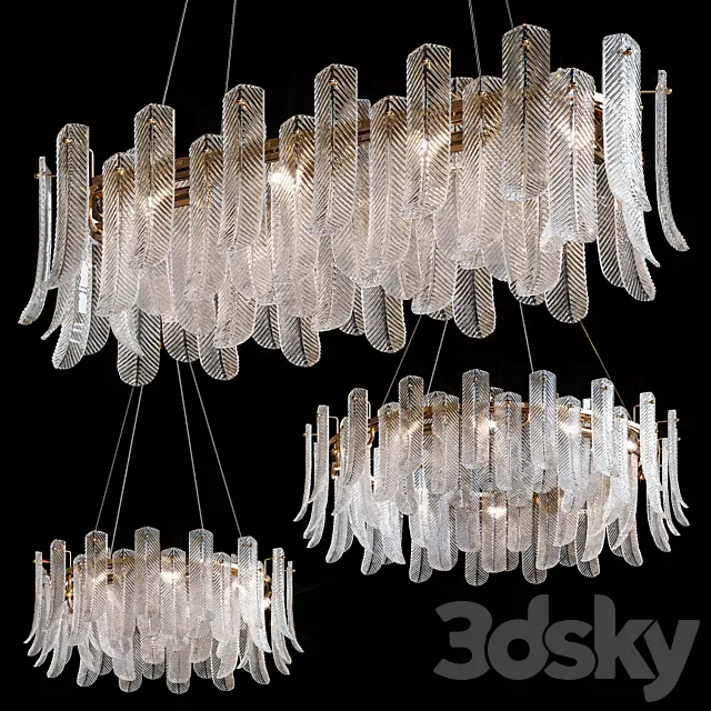 Hanging chandeliers SELVAR by Lampatron 3D Model Hanging chandeliers SELVAR by Lampatron 3D Model