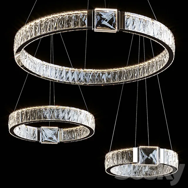 Hanging chandeliers SYLVEST by Lampatron 3D Model Hanging chandeliers SYLVEST by Lampatron 3D Model