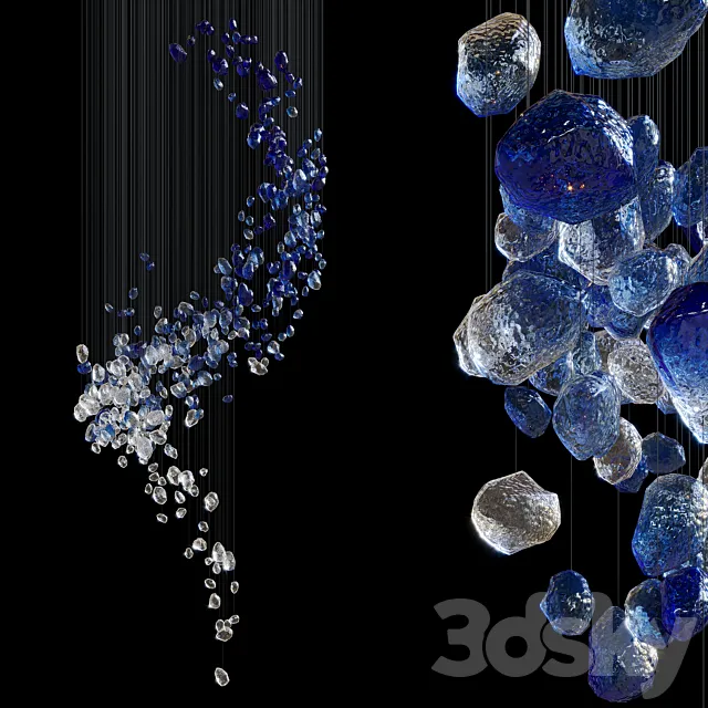 Hanging composition Asteroid – Vargov® Design 3DModel Hanging composition Asteroid – Vargov® Design 3DModel