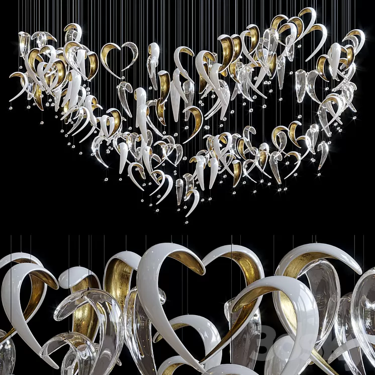 Hanging composition Heart – Vargov Design 3D Model Hanging composition Heart – Vargov Design 3D Model