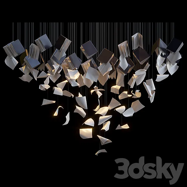 Hanging composition Vargov Design – The Nothing Book 3D Model Hanging composition Vargov Design – The Nothing Book 3D Model