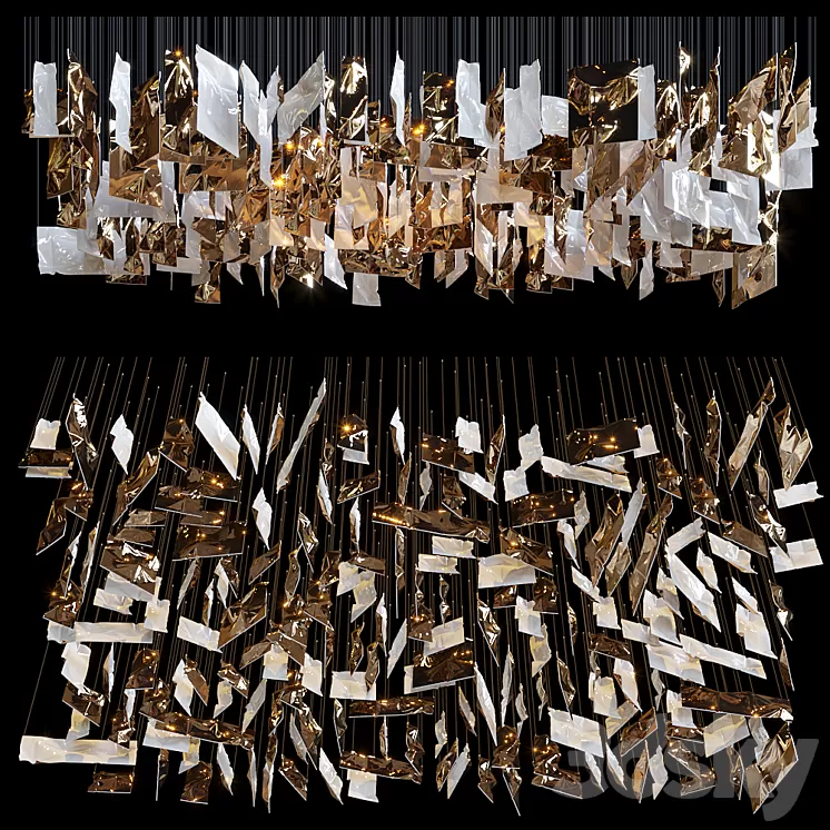 Hanging elements CLOTH – Vargov Design 3D Model