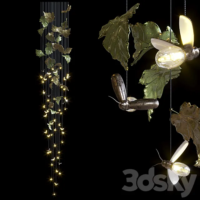 Hanging elements FIREFLY – Vargov Design 3DModel