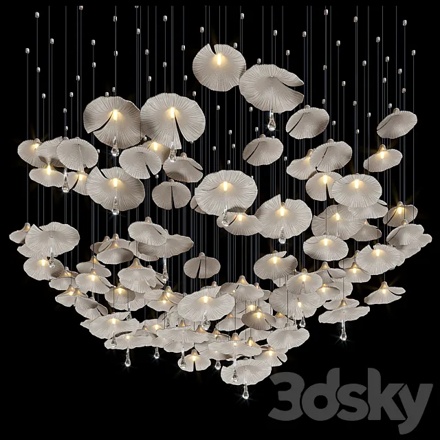 Hanging installation Vargov® Design – Nelumbo 3D Model Hanging installation Vargov® Design – Nelumbo 3D Model