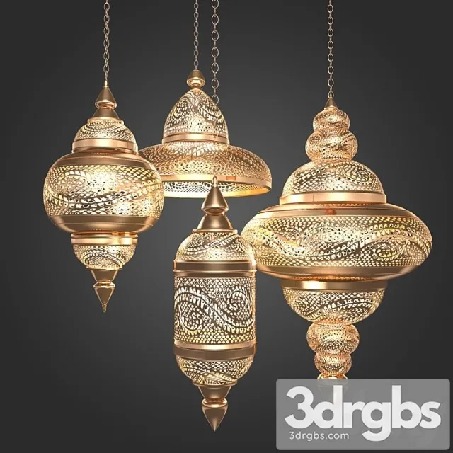 Hanging Lamp 212 3D Model Download