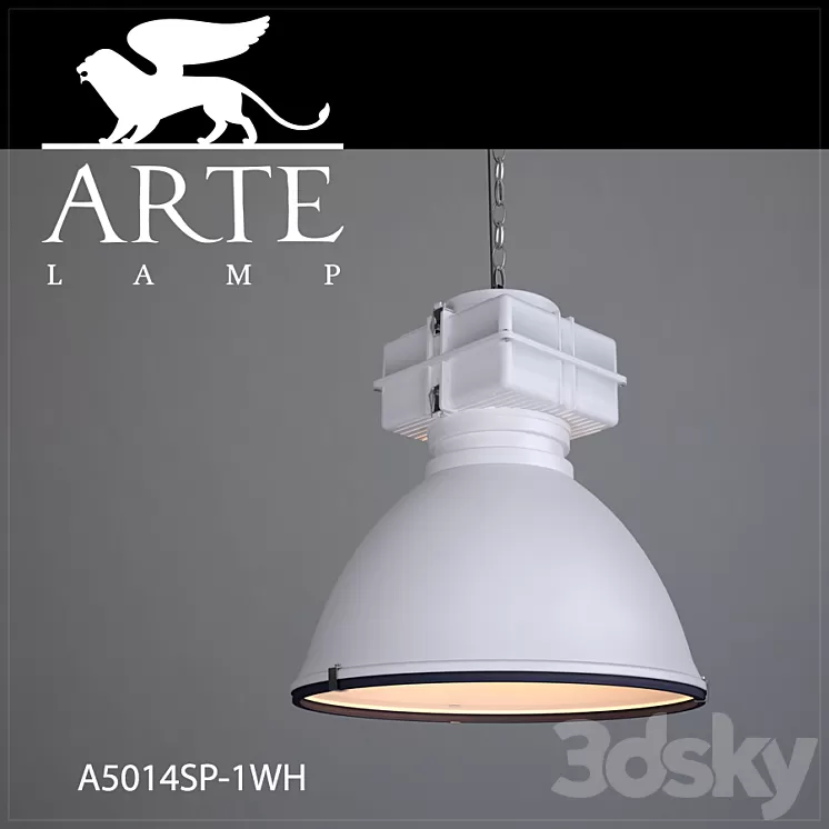 Hanging lamp Arte Lamp A5014SP-1WH 3D Model
