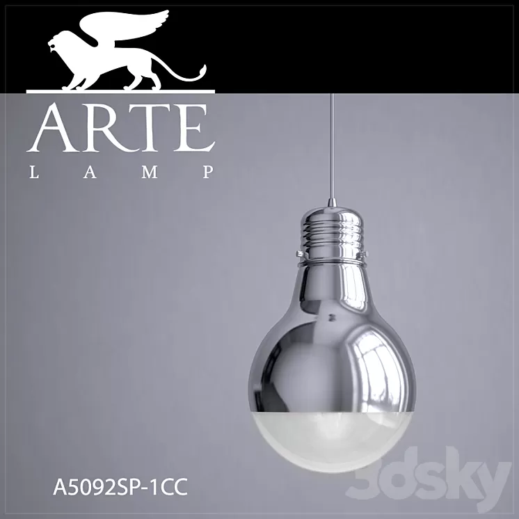 Hanging lamp ARTE LAMP A5092SP-1CC 3D Model Hanging lamp ARTE LAMP A5092SP-1CC 3D Model