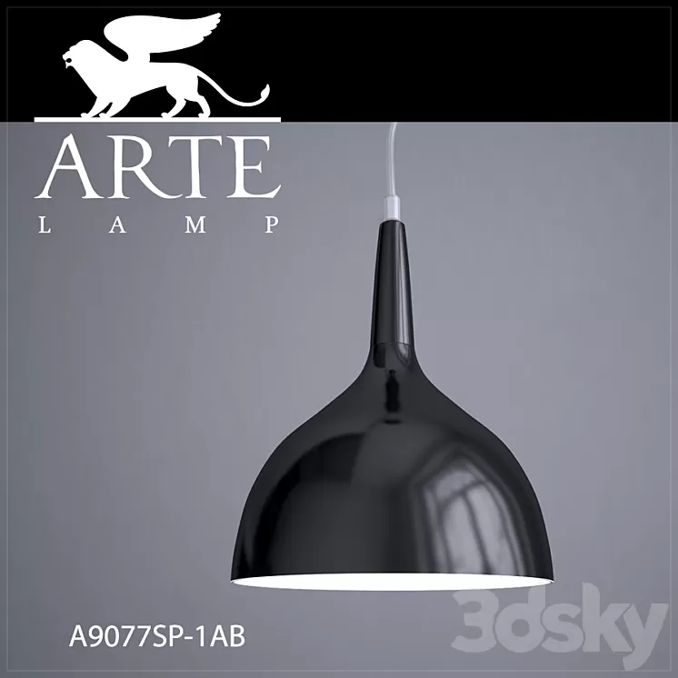 Hanging lamp ARTE LAMP A9077SP-1BK 3D Model Hanging lamp ARTE LAMP A9077SP-1BK 3D Model
