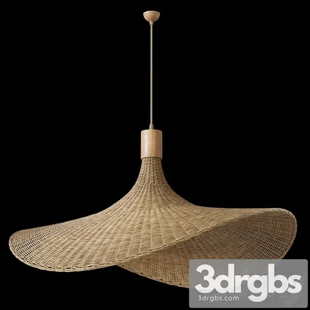 Hanging Lamp Braided Hat 3D Model Download