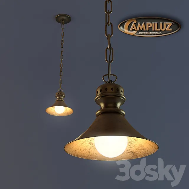 Hanging lamp Campiluz 3DModel Hanging lamp Campiluz 3DModel