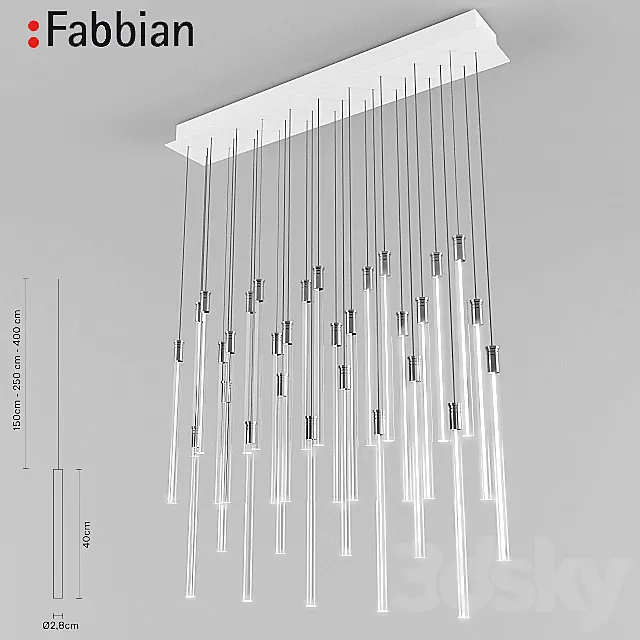 Hanging lamp Fabbian 3DModel Hanging lamp Fabbian 3DModel